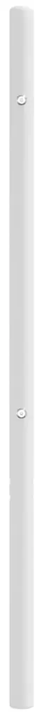Testiera in metallo bianco 140 cm