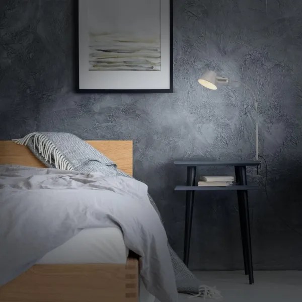 Brilo - Lampada da tavolo flessibile con morsetto 1xE27/10W/230V argento