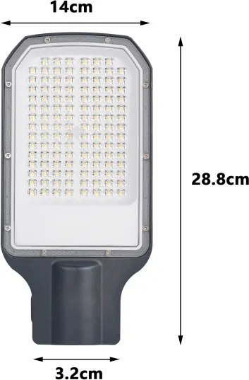 BRILAGI - Lampione stradale a LED per esterni URBANLIGHT LED/50W/230V antracite IP65