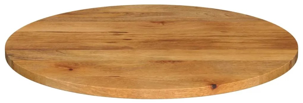 Piano per tavolo Ø 80x2,5cm rotondo in legno massello di mango