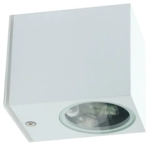 Applique Quadrata Monodirezionale IP65 - GU10 Bianco Base GU10