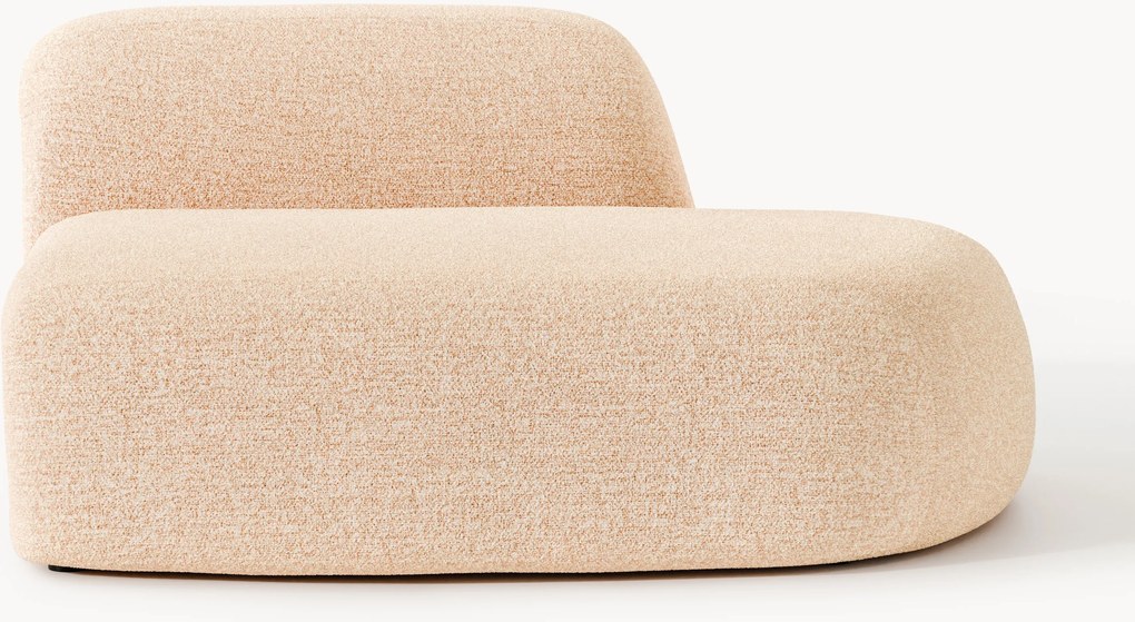 Chaise lounge in bouclé Wolke