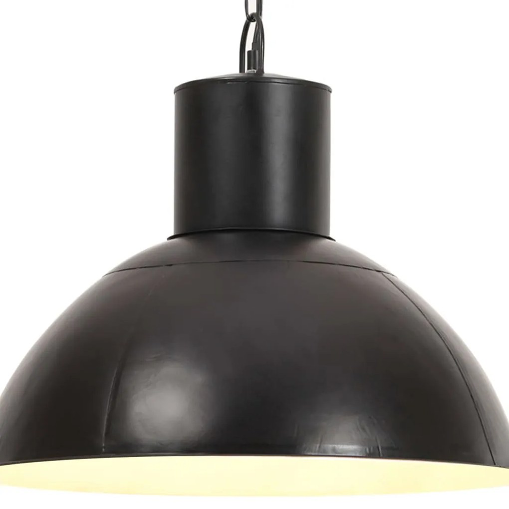 Lampada A Sospensione 25 W Nera Rotonda 48 Cm E27 /