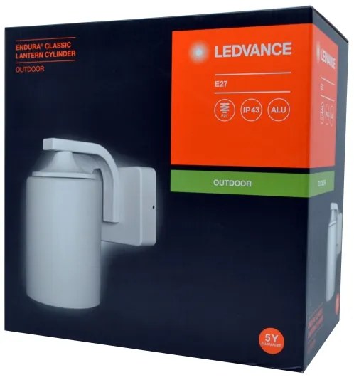 Ledvance - Applique da esterno CYLINDER 1xE27/60W/230V IP43 bianca