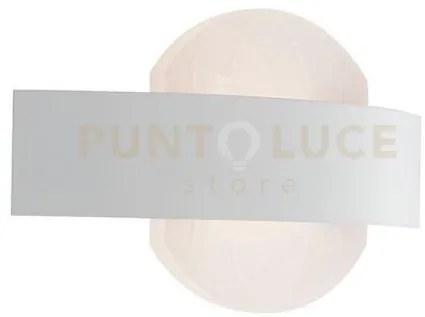 Applique a parete led himalaya bianca 11w 1210lm 4000k 24x5,5x13cm ...