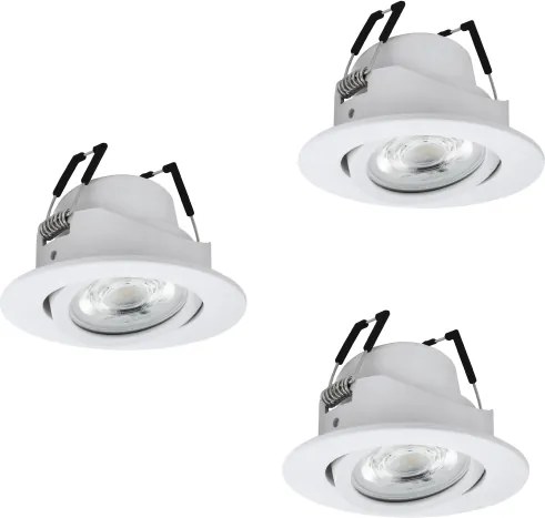 Eglo 902286 - Set da 3 faretti LED RGBW dimmerabili da incasso SALICETO-Z LED/4,7W/230V bianco