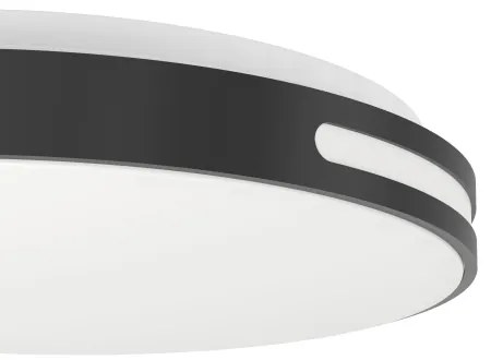 Eglo 300687-LED RGBW Plafoniera dimmerabile MONTEGRANARO-Z LED/18,5W/230V nero + telecomando