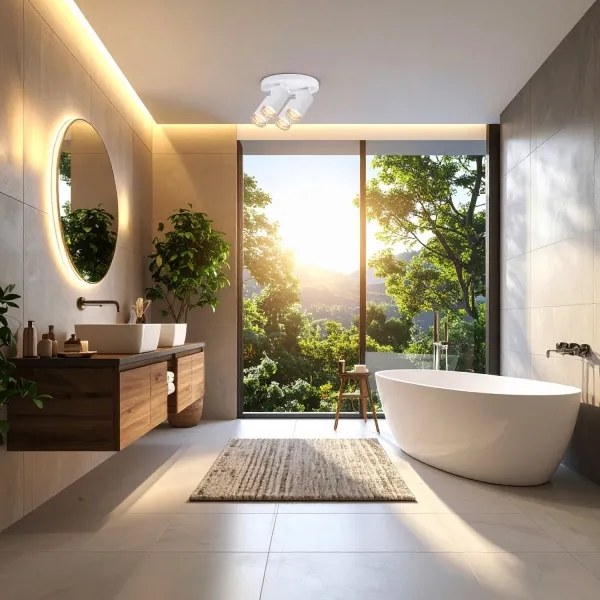 Brilagi - Luce Spot da bagno SELE AQUA 4xGU10/30W/230V IP44 bianco