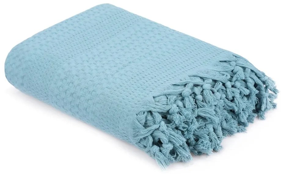 Copriletto in cotone blu per letto matrimoniale , 220 x 240 cm Peacook - Mijolnir