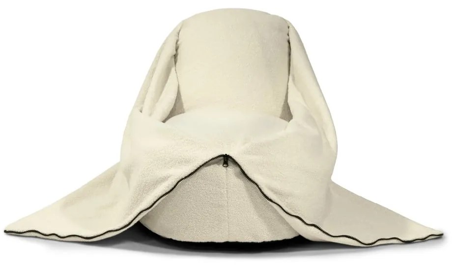 Pouf a sacco per bambini marrone con rivestimento in bouclé Cocoon 100 – SLOWDOWN