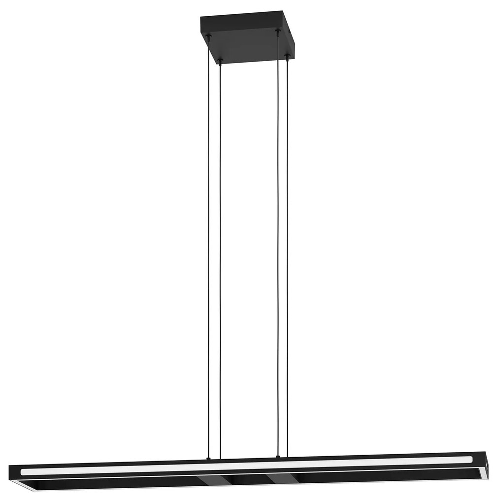 Sospensione Contemporanea Salvilanas-Z Alluminio Nero 1 Luce Led 33W