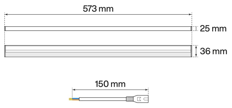 Tubo LED Integrato T5 9W, 60cm, CCT Bianco Variabile, Angolo 160° Selezionare la lunghezza 60 cm