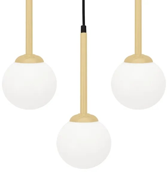 Lampadario a sospensione con filo PARMA 3xE14/40W/230V nero