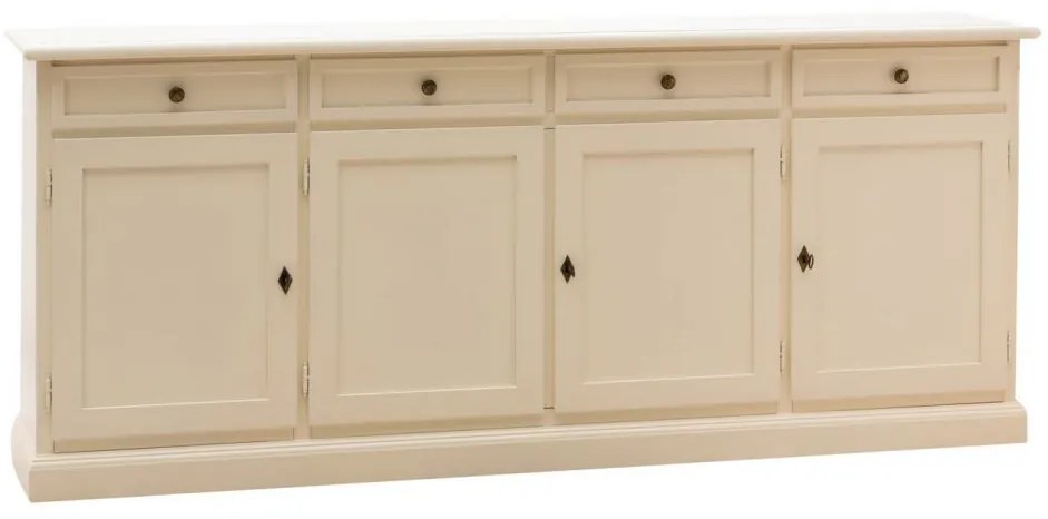 Credenza da 2050cm classica in legno  avorio anticato