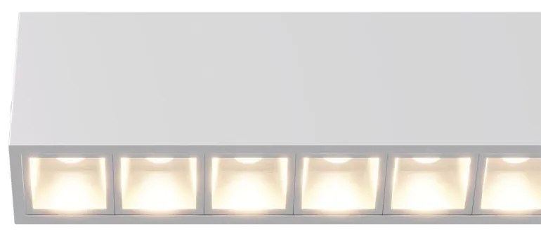Plafoniera Lineare LED 40W 120cm,DALI2 - driver Philips Bianca o nera Colore Bianco Variabile CCT, Colore del corpo Bianco