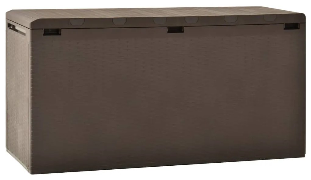 Baule Da Giardino Marrone 114x47x60 Cm /
