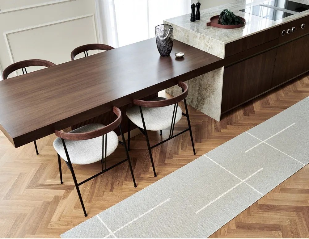 Passatoia da interno/esterno grigio chiaro/color crema 70x270 cm Fred Linen – Pappelina