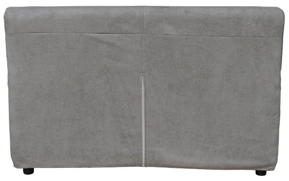 Divano 2 posti tessuto sfoderabile VERONA 150 cm Grigio bordino Grigio chiaro