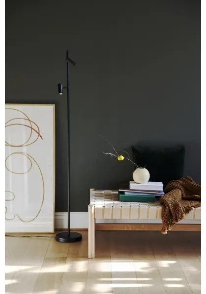 Nordlux - Lampada da terra dimmerabile a LED OMARI 2xLED/3,2W/230V nero