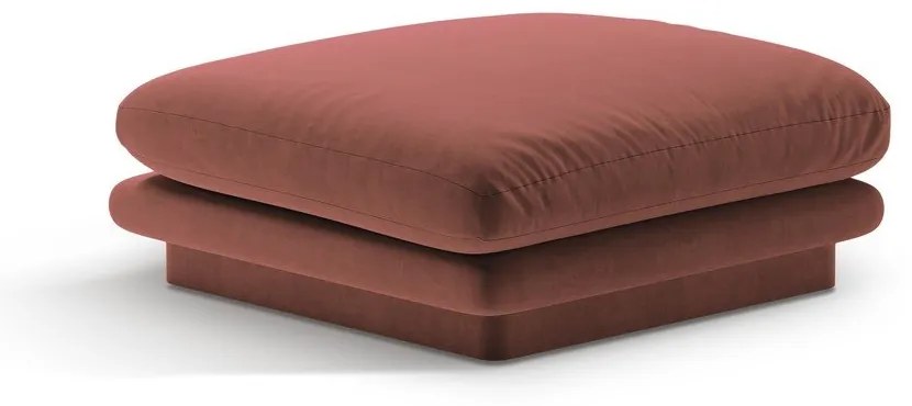 Poggiapiedi rosa con rivestimento in velluto Torino – Micadoni