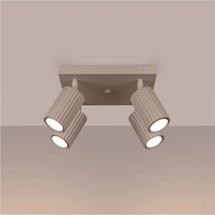 Brilagi - Faretto LED CRESTO 4x GU10/10W/230V taupe