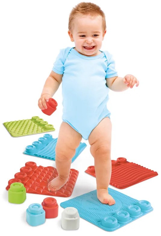 Clemmy baby - tappetini sensoriali con mattoncini