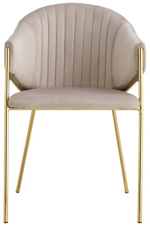 Sedia Elegan Velluto - Beige