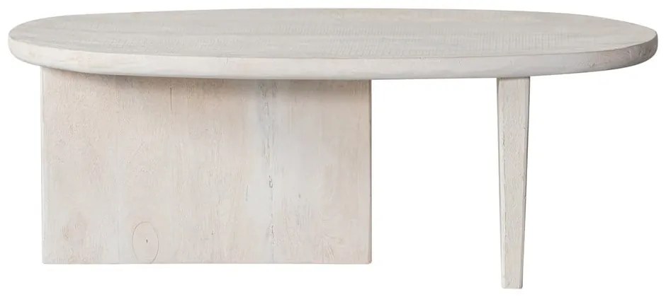 Tavolino da salotto di colore naturale in mango massiccio 110x60 cm Seam – WOOOD