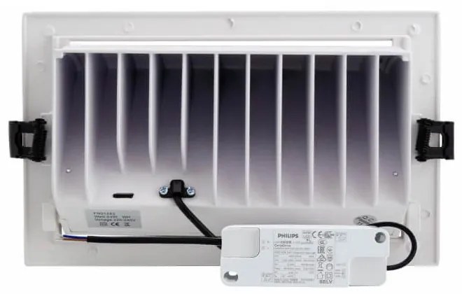 Faro LED da Incasso 44W, Foro 210x130, Bianco con driver Philips Colore  Bianco Naturale 4.000K