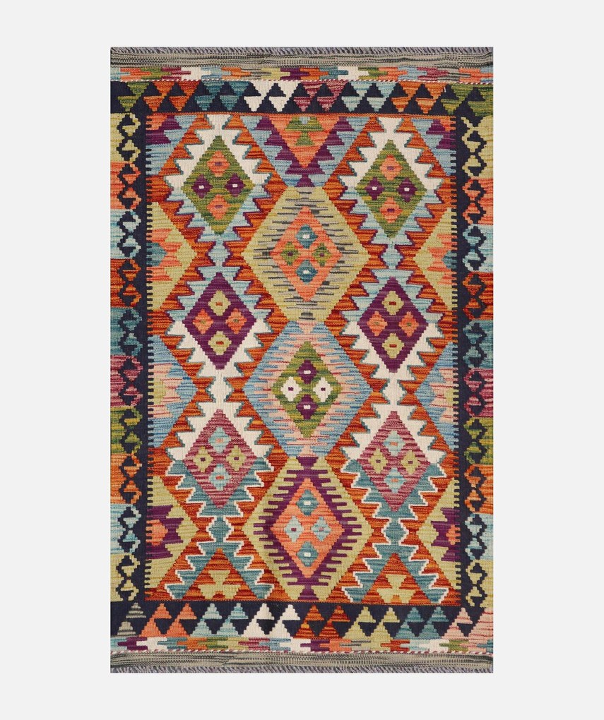 Kilim Tappeto 80x140 (Pakistan) Tessuto A Mano