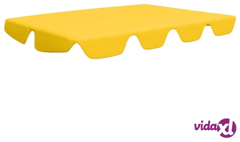 vidaXL Baldacchino per Dondolo Giardino Giallo 150/130x70/105 cm