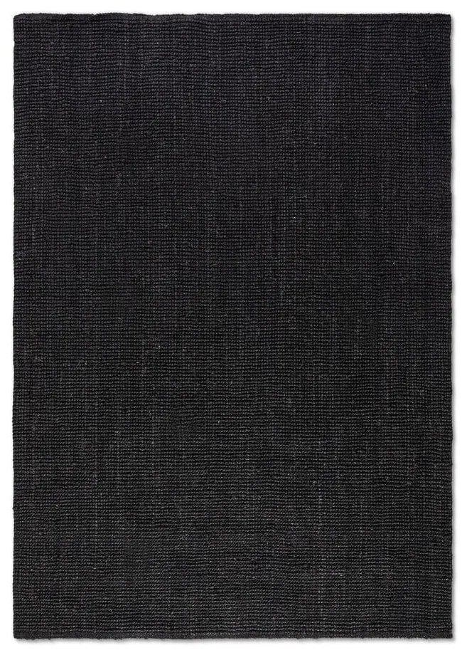 Tappeto nero in iuta 60x90 cm Bouclé – Hanse Home