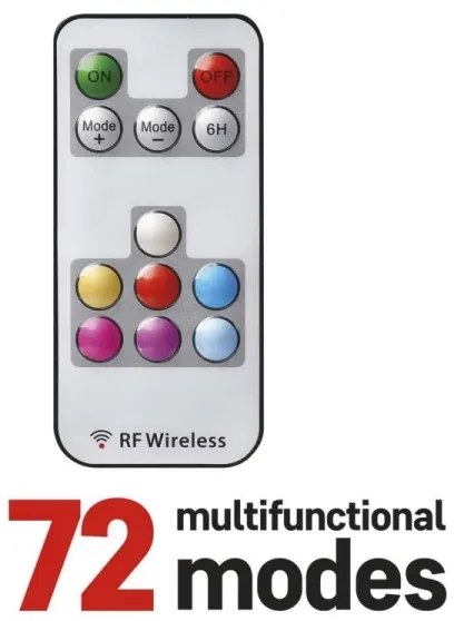 Catena da esterno LED RGB Natale 160xLED/72 modalità 19m IP44 + telecomando