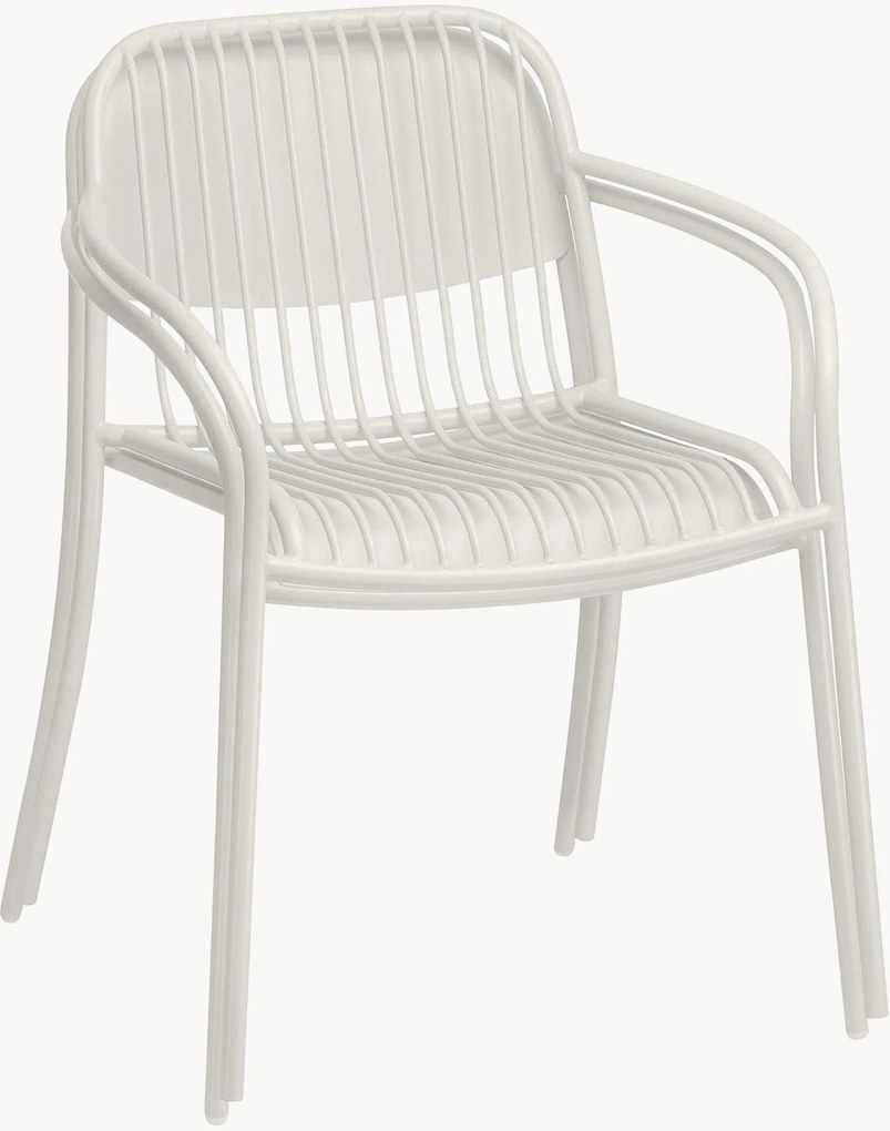 Sedia con braccioli Yua Wire Silk Gray