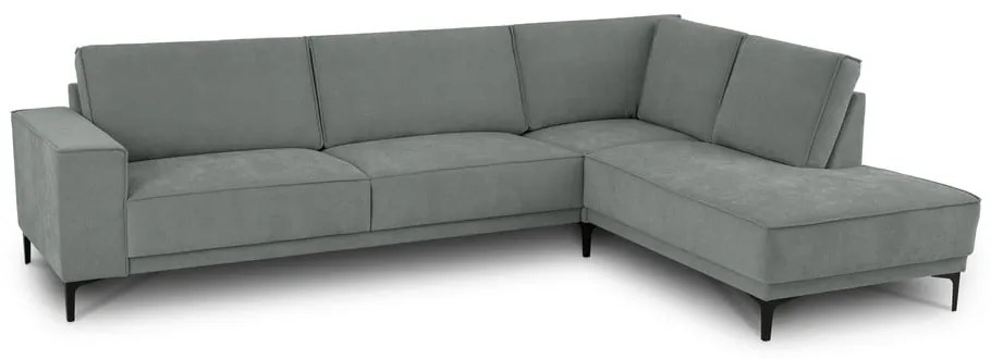 Divano angolare in grigio scuro (con penisola a destra) Copenhagen – Scandic
