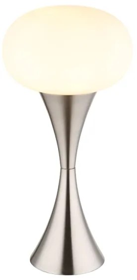 Globo 21027N - Lampada da tavolo LULA 1xE14/25W/230V cromo opaco