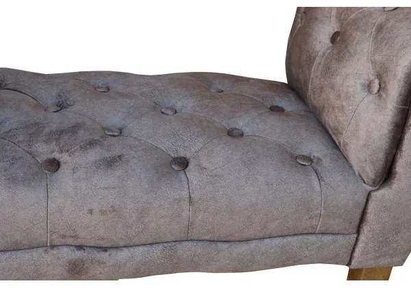 Panca poggiapiedi 96 cm con braccioli - velluto Caffč CHESTER