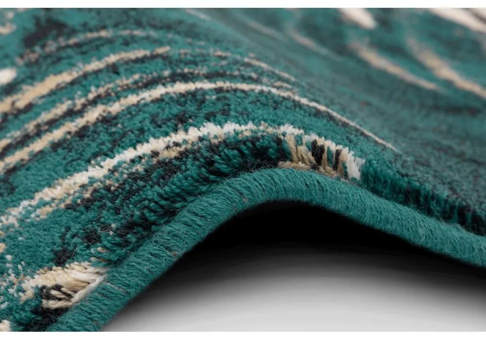 Tappeto in lana color petrolio 133x180 cm Areca - Agnella