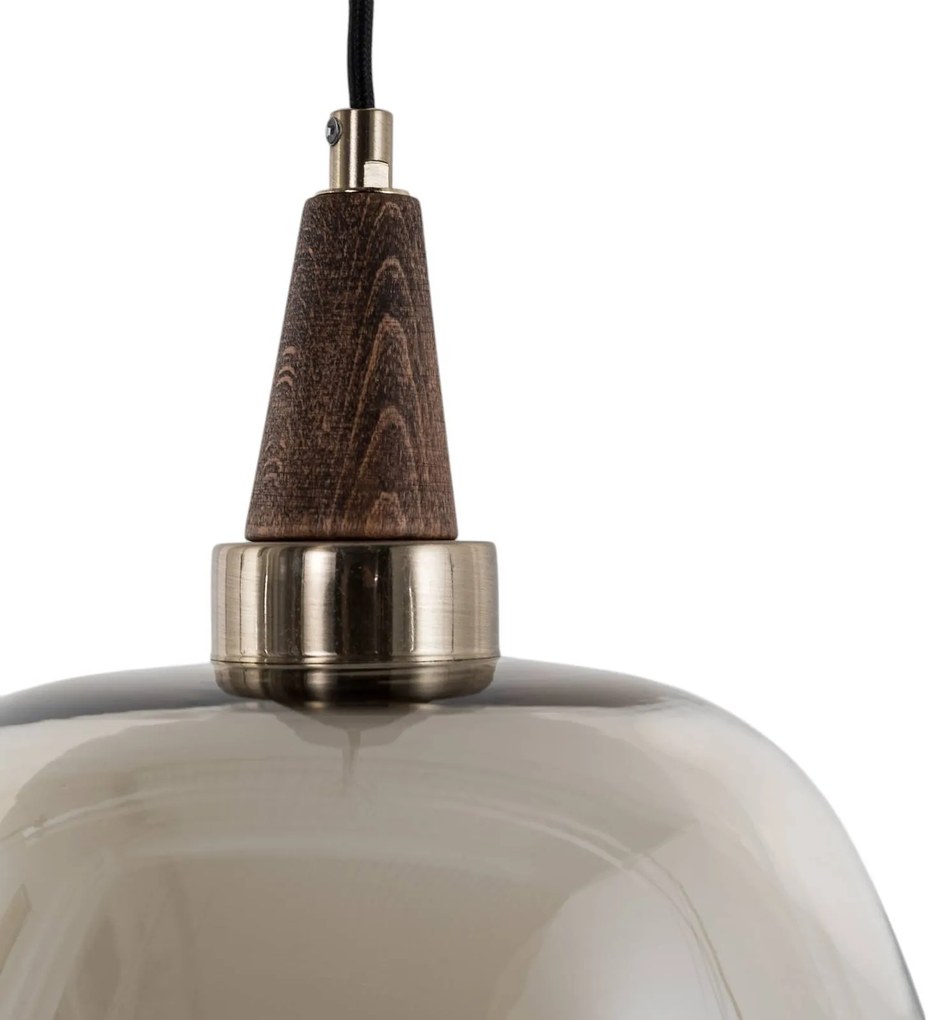 Lampada a sospensione in vetro Ermo Lucea, dimmerabile, Soggiorno / Sala da pranzo, Metallo, Lampada a sospensione