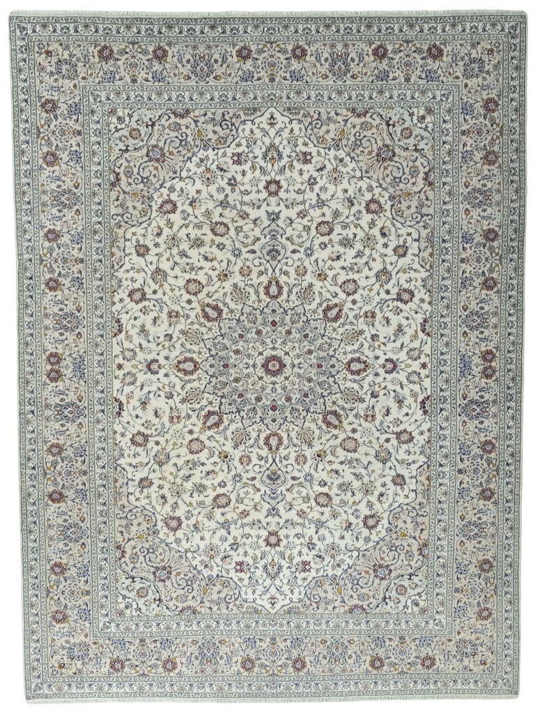 Kashan Tappeto persiano 400x300 Beige (Iran) Annodato A Mano