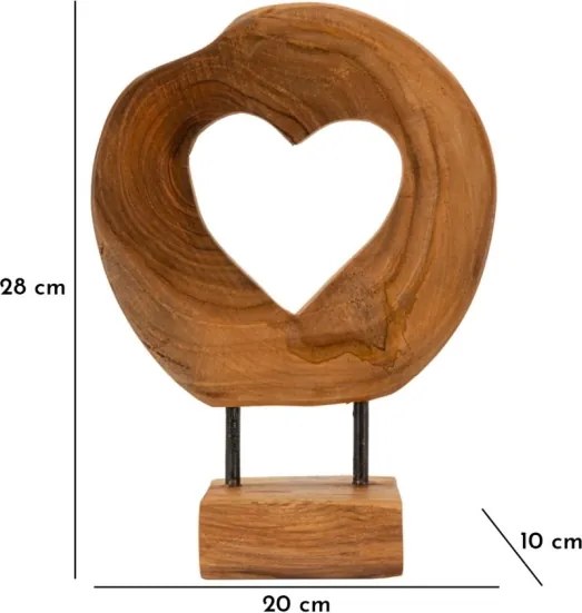 Scultura Hasi In Teak Ric. Cm 20X10X28 (Pezzi Unici - Non Rip. In Serie)