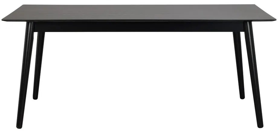 Tavolo da pranzo nero , 180 x 90 cm Lotta - Rowico