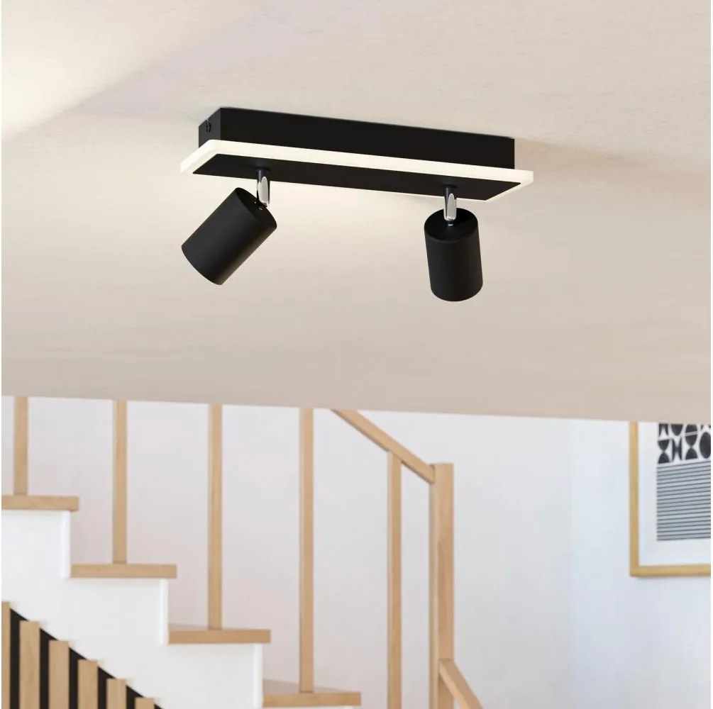 Eglo 901635 - Faretto LED RIMBOCCHI LED/12W/230V nero