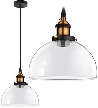 Lampada da soffitto pensile di vetro Verto C
