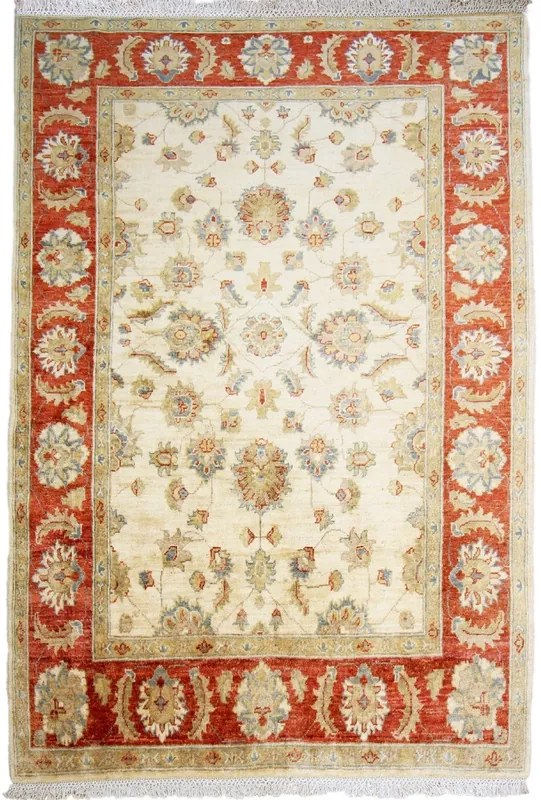 Ziegler Tappeto orientale 140 x 210 Beige (Afghanistan) Annodato A Mano