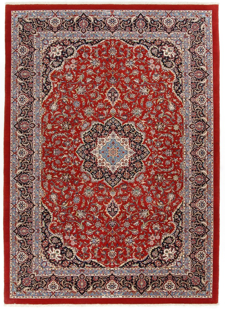 Isfahan Tappeto 250 x 180 (Iran) Annodato A Mano