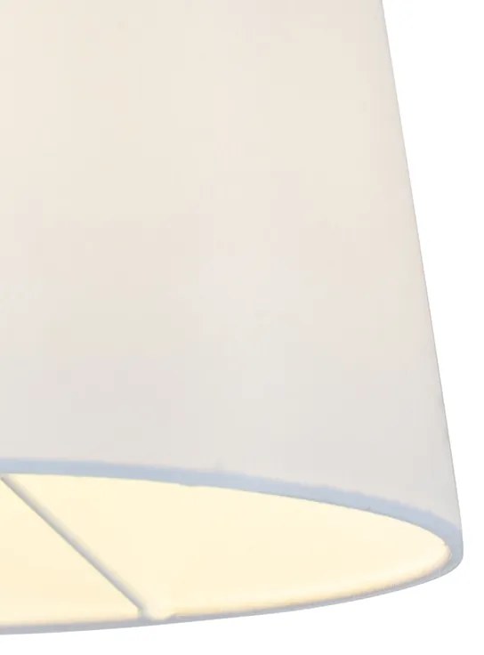 Applique da parete in acciaio con paralume bianco e braccio regolabile - Ladas Deluxe