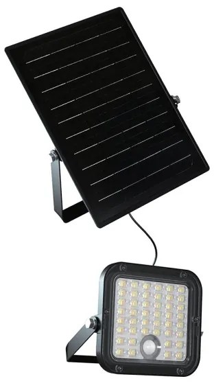 Faretto solare LED dimmerabile 10W 3,7V 4000/6000K IP65 con sensore + DO