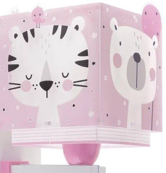 Dalber 63119S - Applique per bambini JUNGLE 1xE27/15W/230V rosa