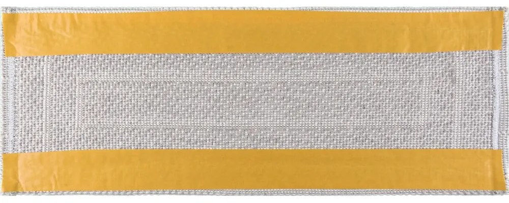 Passatoia per scale color crema in cotone set da 16 pz 25x65 cm Tablo Krem - Vitaus